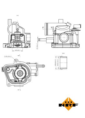 Termostat lichid racire NRF 725153