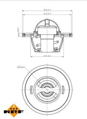 Termostat lichid racire NRF 725155