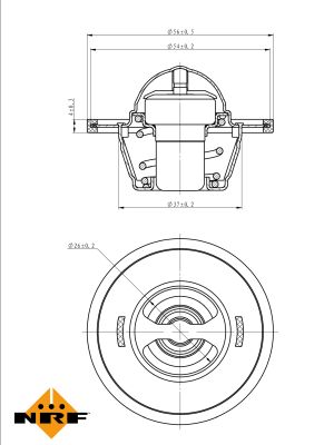 Termostat lichid racire NRF 725156