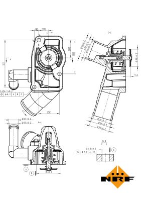 Termostat lichid racire NRF 725157