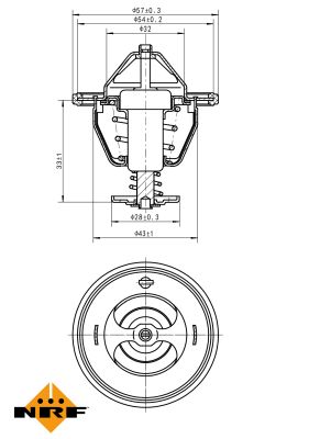 Termostat lichid racire NRF 725174