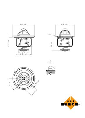Termostat lichid racire NRF 725178