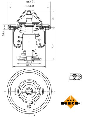 Termostat lichid racire NRF 725199