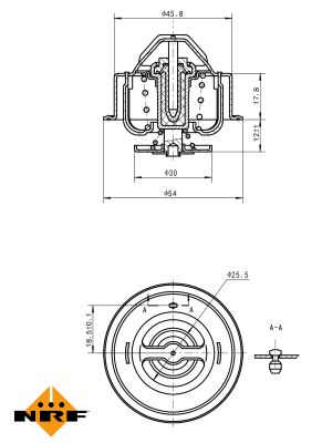 Termostat lichid racire NRF 725201