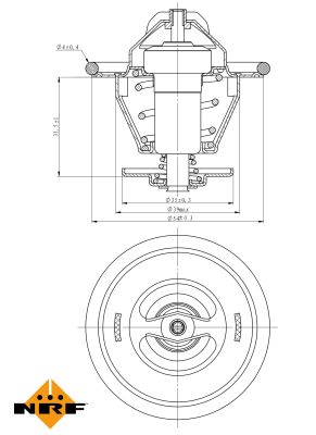 Termostat lichid racire NRF 725202