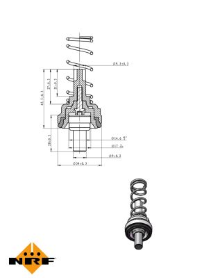 Termostat lichid racire NRF 725204