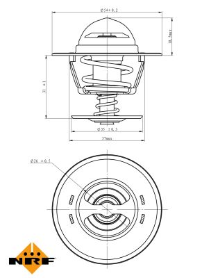 Termostat lichid racire NRF 725213