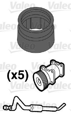 Garnitura conducta lichid de racire VALEO 509552