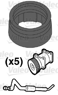 Garnitura conducta lichid de racire VALEO 509554