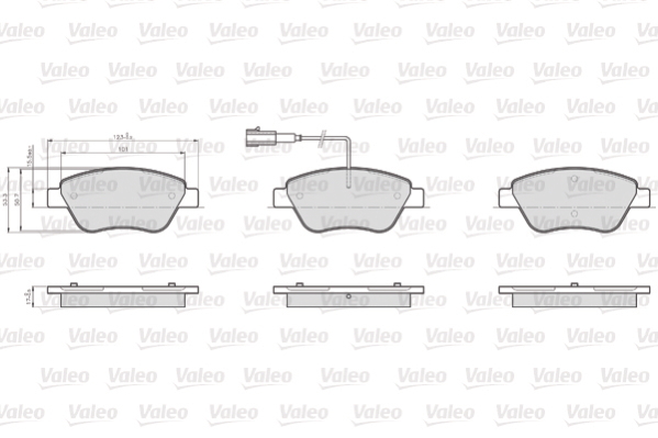 Placute frana VALEO 872705