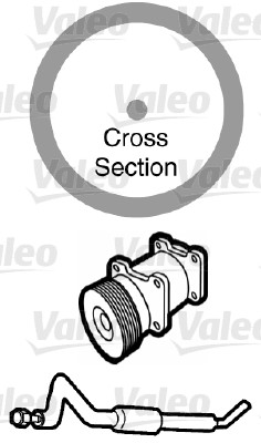 Garnitura conducta lichid de racire VALEO 509166