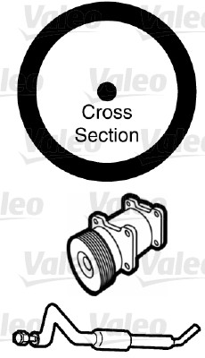 Garnitura conducta lichid de racire VALEO 509308