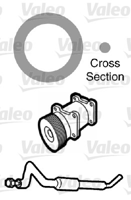Garnitura conducta lichid de racire VALEO 509737