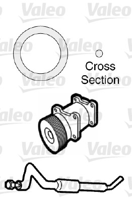 Garnitura conducta lichid de racire VALEO 509739