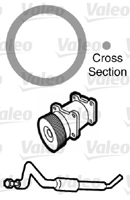Garnitura conducta lichid de racire VALEO 509743