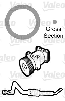 Garnitura conducta lichid de racire VALEO 509744