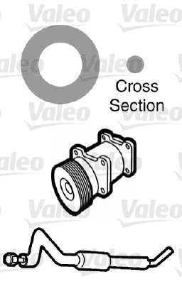 Garnitura conducta lichid de racire VALEO 509745