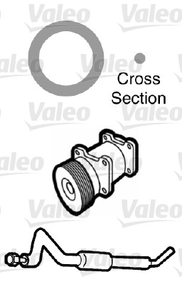 Garnitura conducta lichid de racire VALEO 509746