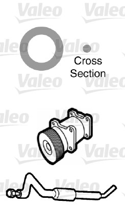 Garnitura conducta lichid de racire VALEO 509749
