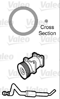 Garnitura conducta lichid de racire VALEO 509751