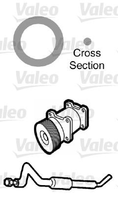 Garnitura conducta lichid de racire VALEO 509754