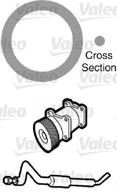 Garnitura conducta lichid de racire VALEO 509755