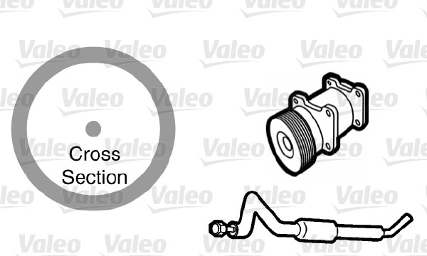 Garnitura conducta lichid de racire VALEO 509763