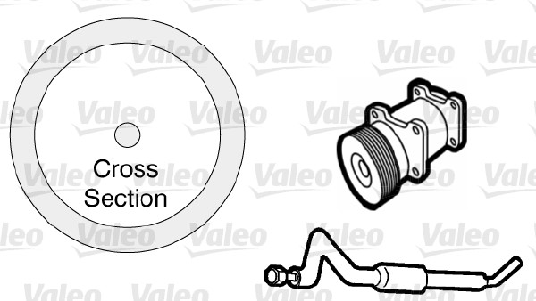 Garnitura conducta lichid de racire VALEO 509766