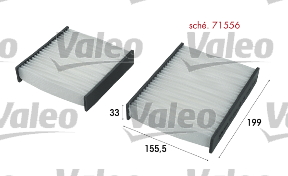 Filtru polen VALEO 715556