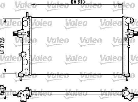 Radiator racire motor VALEO 732729