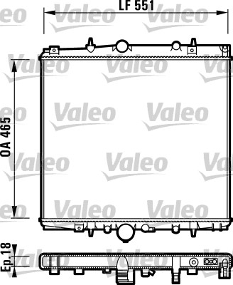 Radiator racire motor VALEO 732830