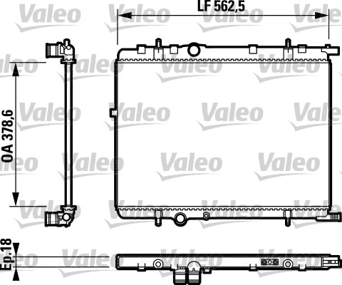 Radiator racire motor VALEO 732890