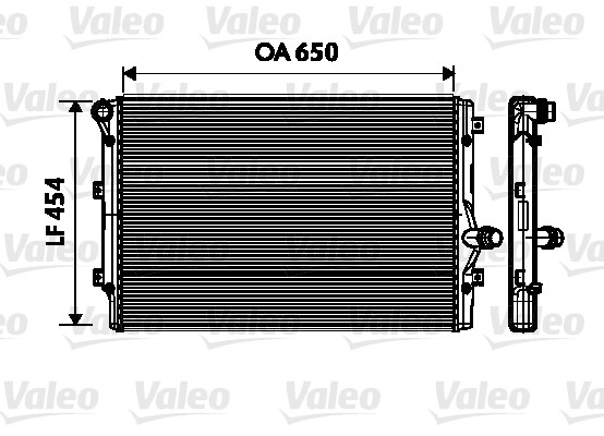 Radiator racire motor VW GOLF VI (5K1) 1.6 TDI  diesel 105 cai VALEO 734333