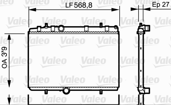 Radiator racire motor VALEO 734338