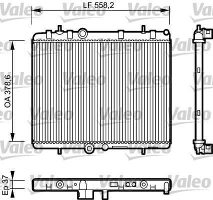 Radiator racire motor VALEO 734463
