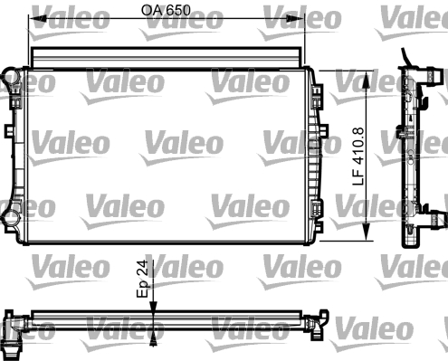 Radiator racire motor VALEO 735558