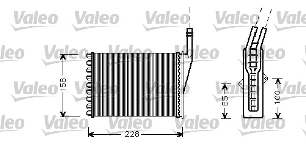 Schimbator caldura incalzire habitaclu VALEO 812287