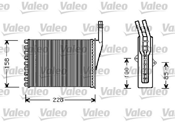 Schimbator caldura incalzire habitaclu VALEO 812288