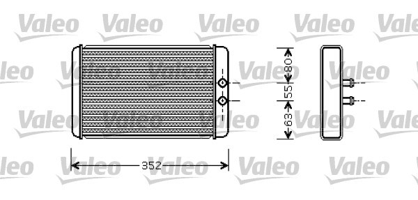 Schimbator caldura incalzire habitaclu VALEO 812358