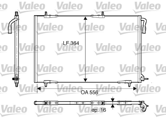 Condensator climatizare VALEO 818000