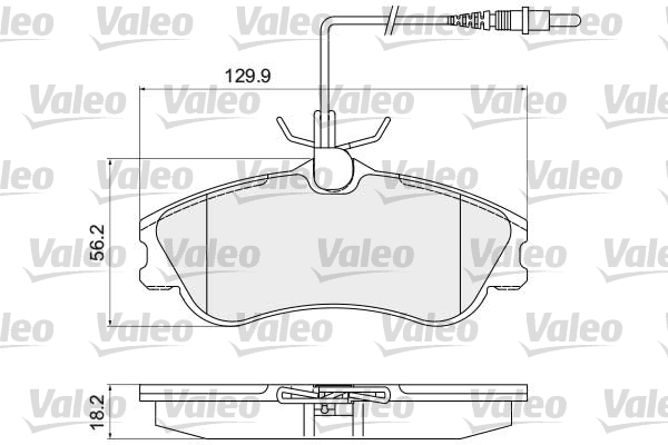 Placute frana VALEO 872124