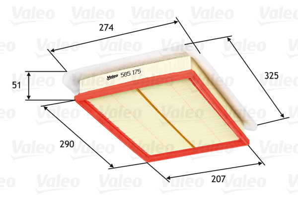 Filtru aer VALEO 585175
