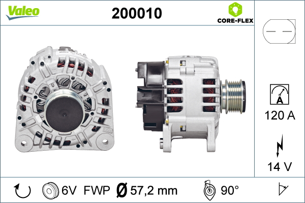Alternator VALEO 200010