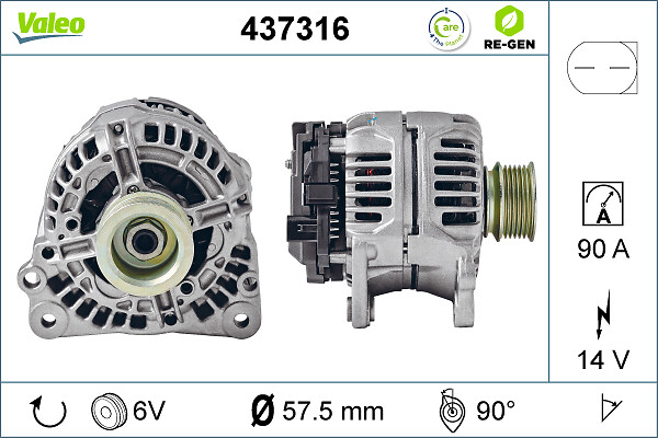 Alternator VALEO 437316