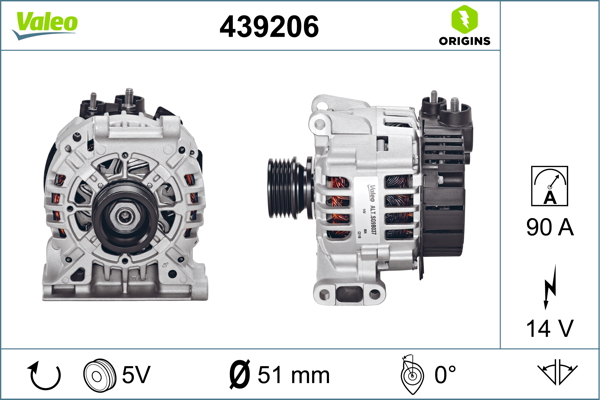 Alternator VALEO 439206
