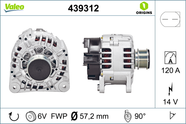 Alternator VALEO 439312