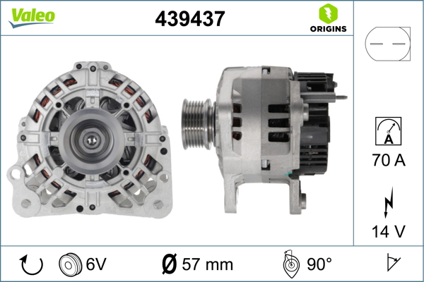 Alternator VALEO 439437