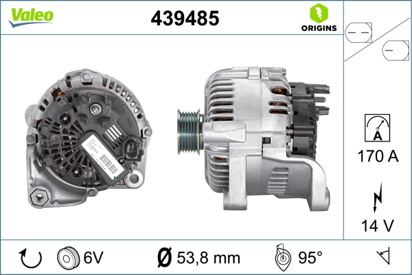 Alternator VALEO 439485