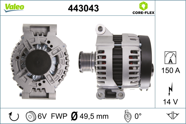Alternator VALEO 443043