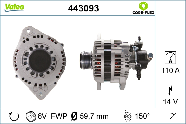 Alternator VALEO 443093
